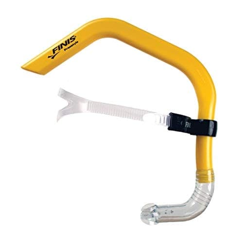 FINIS Freestyle Center-Mount Swimming Snorkel, Yellow, Adult - Athletix.ae