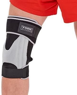 York, Fitness Stabilised Knee Support, Black - Athletix.ae