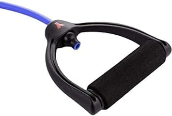 York, Resistance Tube Level 2 Firm Grip Handle, Blue/Black - Athletix.ae