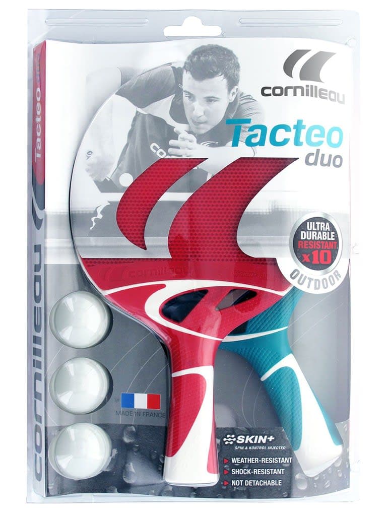 Cornilleau Tacteo Pack Duo | 2 Bats + 3 Balls - Athletix.ae