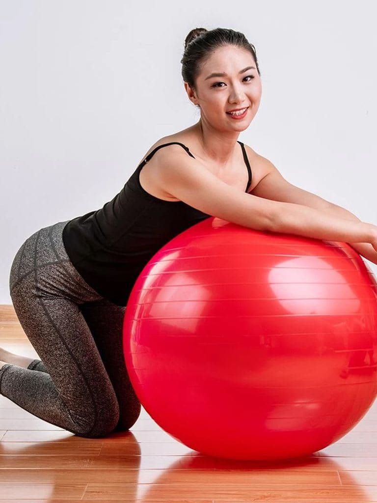 Liveup, Stability Ball Without Pump, Ir97446, Red - Athletix.ae