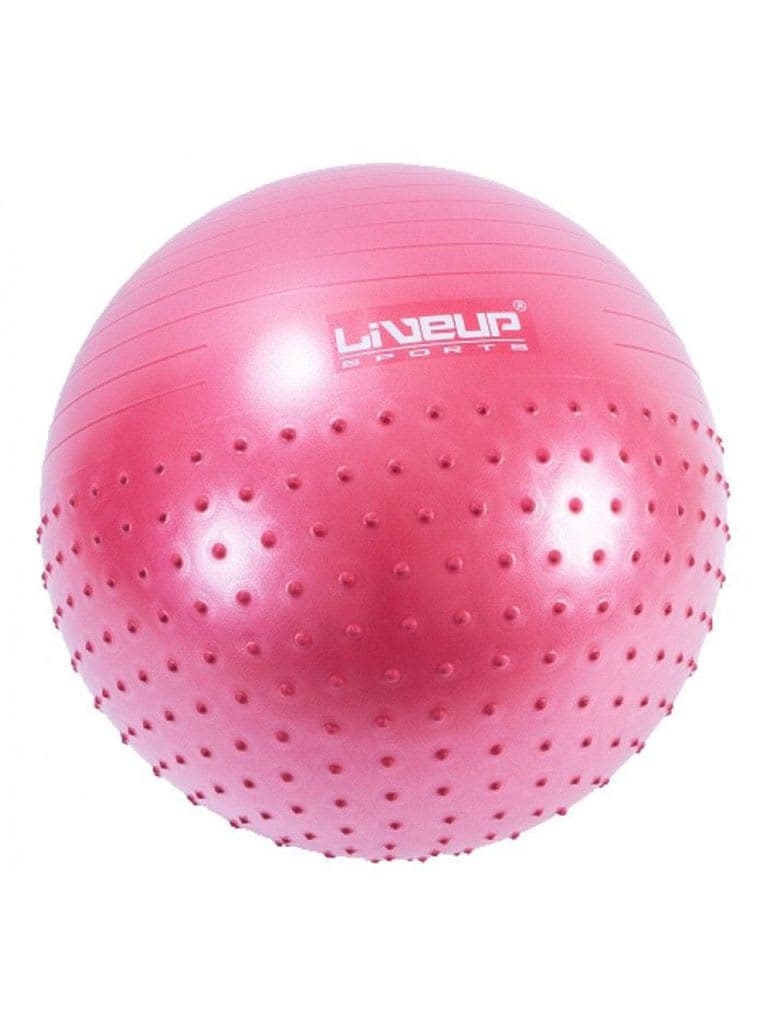 LivePro Half Massage Ball with Handpump | LS3569 | 65 cm - Athletix.ae