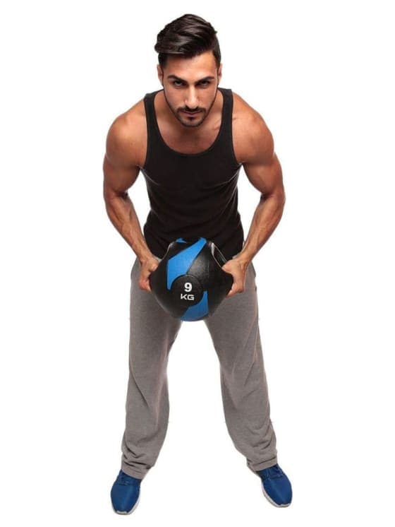 Liveup, Medicine Ball With Grips, Ls3007A - Athletix.ae