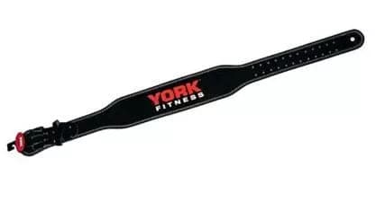 York, Fitness 4" Leather Padded Belt, 60216, Black - Athletix.ae