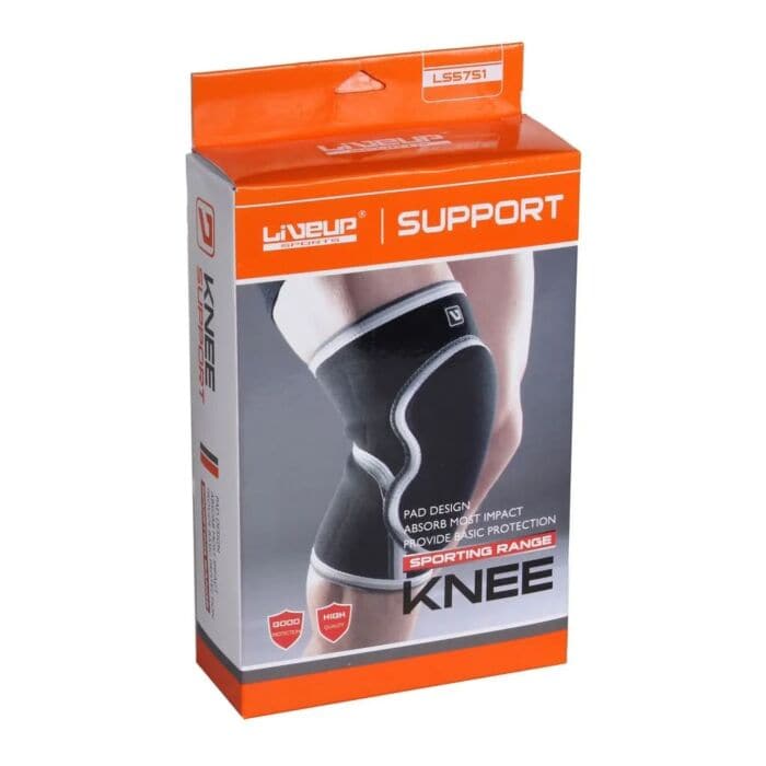 Liveup, Knee Support, Ls5751, Black - Athletix.ae