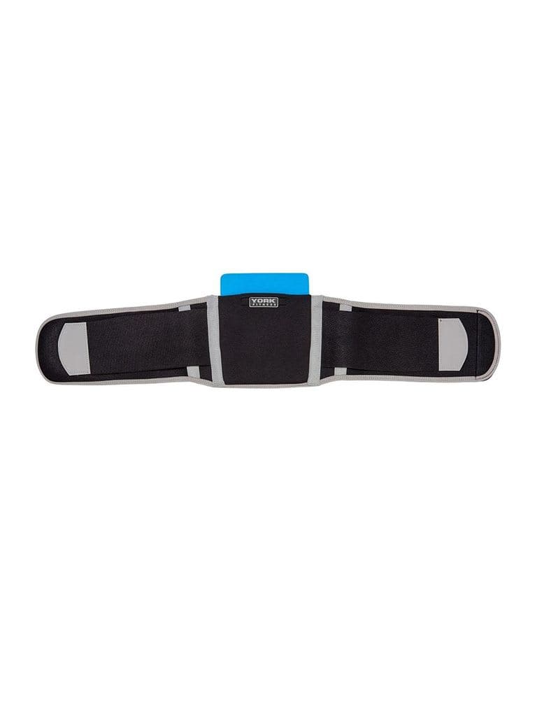 York, Fitness Adjustable Lumbar Support With Pad, 6635, Black - Athletix.ae