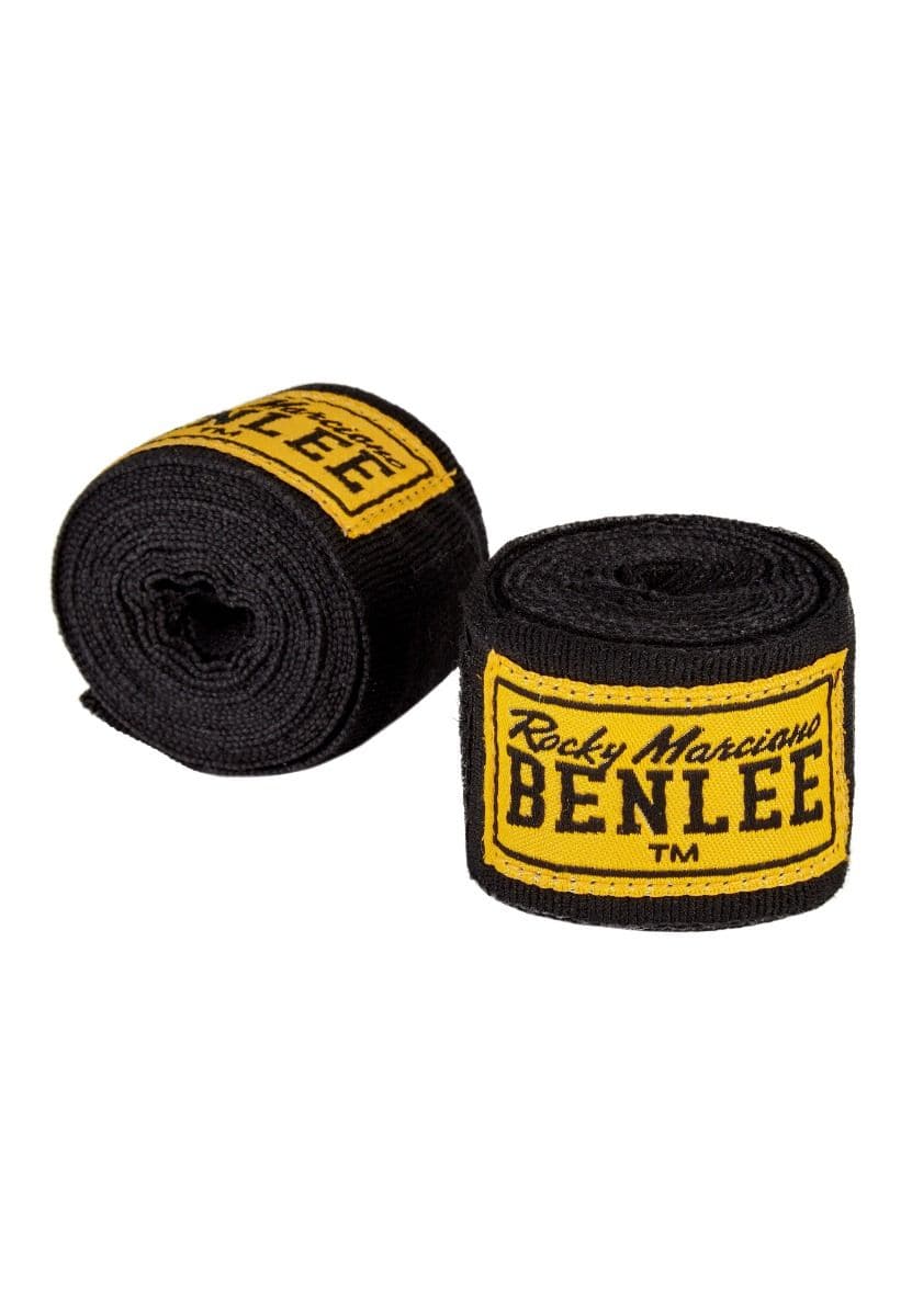 Benlee, Hand Wraps Elastic 450Cm, 195002/1000, Black - Athletix.ae