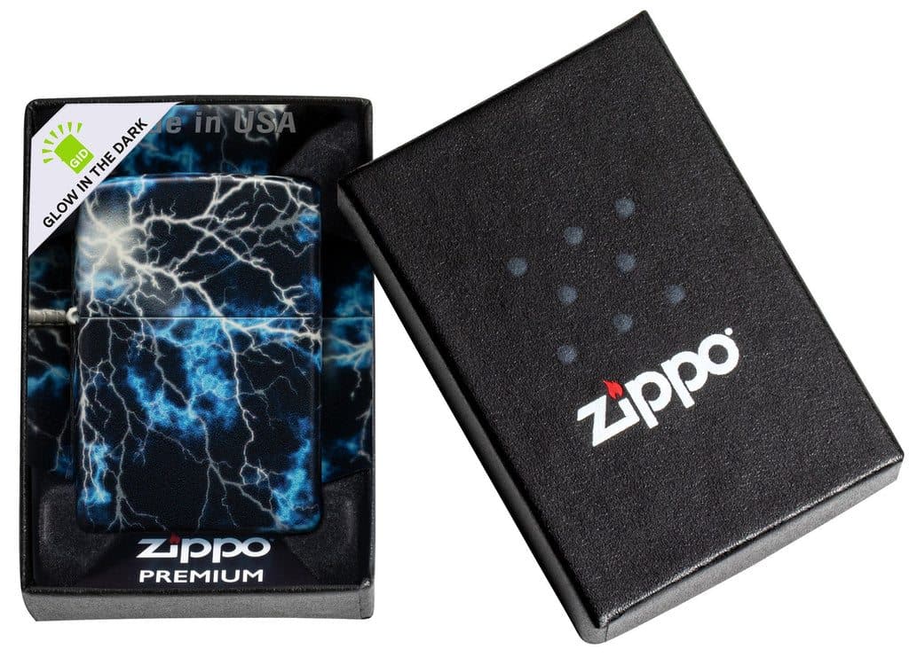 Zippo 48610 49193 Lightning Design Glow in the Dark 540 Color Windproof Lighter - OUTBACK