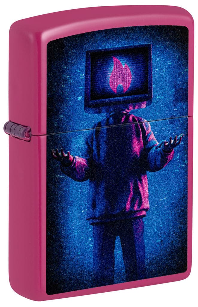 Zippo 48515 49846 Flame TV Man Design Frequency Windproof Lighter - OUTBACK