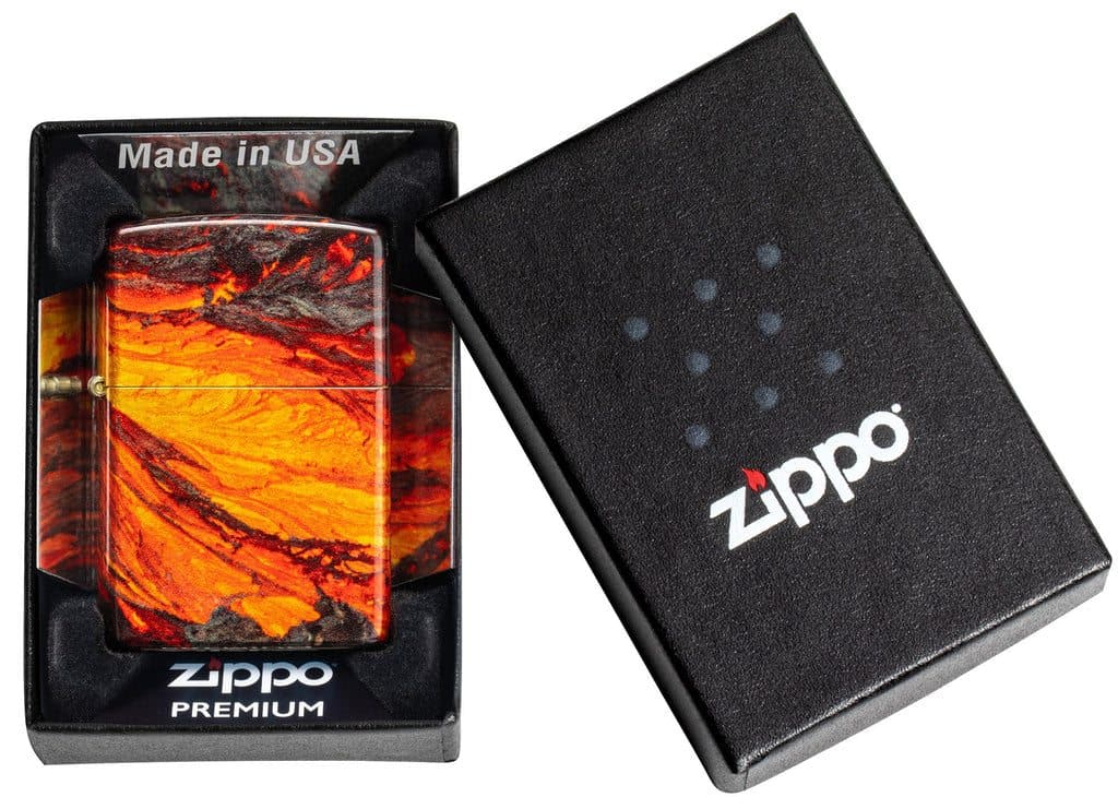 Zippo 48622 48458 Lava Flow Design 540 Fusion Windproof Lighter - OUTBACK