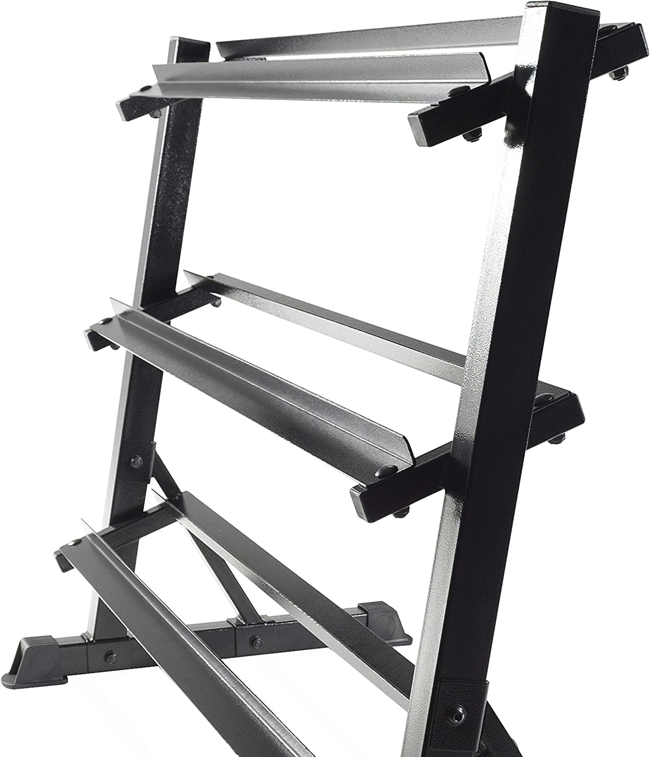 PRSAE Dumbbell Rack 1441 Fitness 3 Tier Dumbbell Rack for 10 Pairs