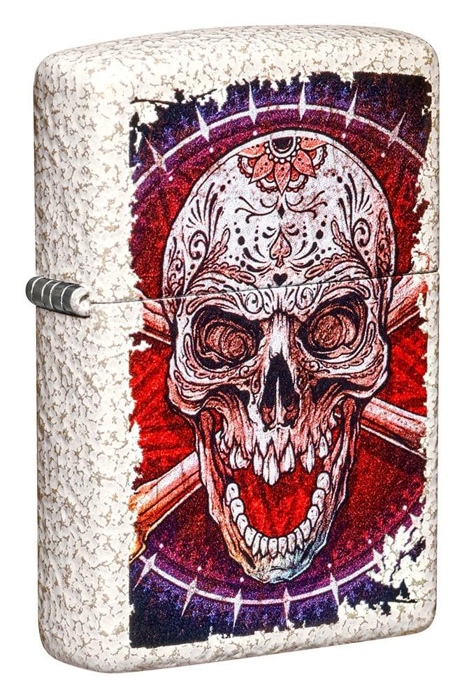 Zippo 49410 Skull Design Mercury Glass Windproof Lighter , Classic Model, Multi-colour - OUTBACK