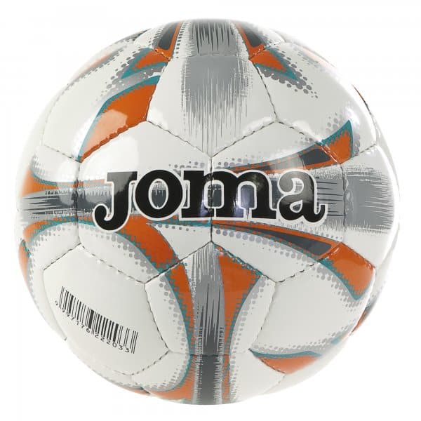 Joma,Dali Soccer Ball White-Orange T4 - Athletix.ae
