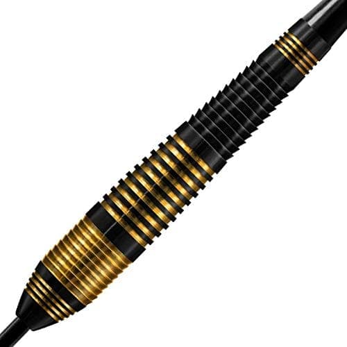 Harrows Vivid Black Brass Steel Tip Darts, 23 Grms - Athletix.ae