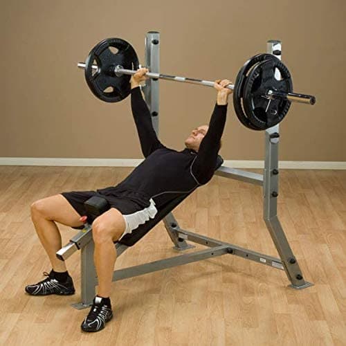 Body Solid Fixed Incline Bench, Grey/Black, SIB349G / SIB359G - Athletix.ae