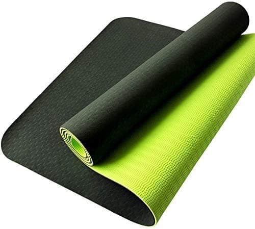 Liveup, Tpe Yoga Mat 173 * 61 * 0.6Cm, Green+Black, Ls3237 - Athletix.ae