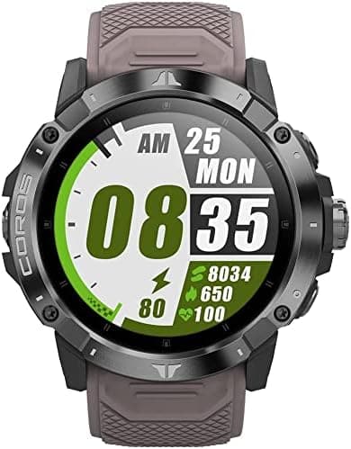 COROS VERTIX 2 GPS Adventure Watch with global offline mapping, dual frequency GPS, sapphire crystal diamond coating and titanium bezel, BLE, Strava and TrainingPeaks-OBSIDIAN - Athletix.ae