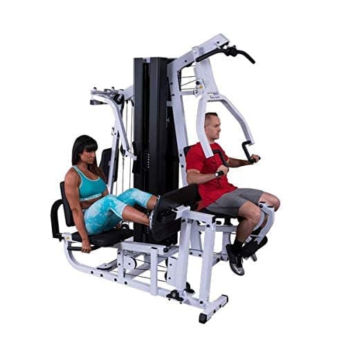 Body Solid Prestige Gym System with Leg Press, Grey/Black, EXM3000LPS - Athletix.ae