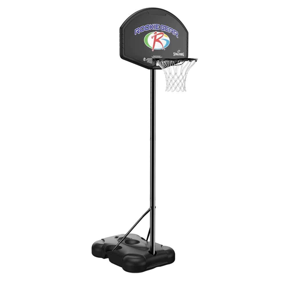 Spalding Youth Portable Rookie Gear 32" Eco-cmpst Telescoping Portable Basketball Hoop - Athletix.ae