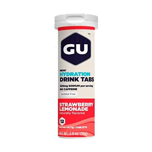 Sport In Life GU Energy Hydration Electrolyte Drink Tablets, Single Tube (Strawberry Lemonade)