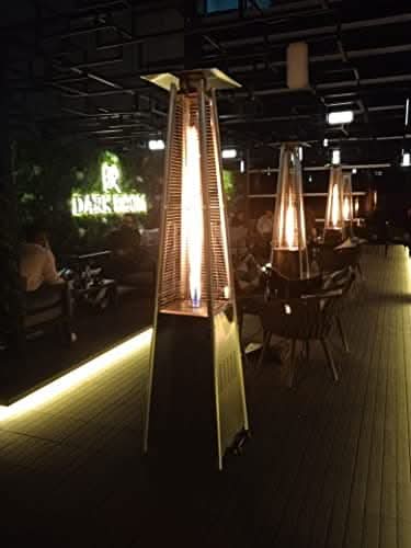 PureHeat Pyramid Style Gas Patio Heater In Stainless Steel