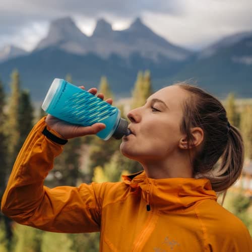 Sport In Life HydraPak SkyFlask Speed Minimalist Handheld SoftFlask, 500 ml Capacity, Malibu Blue