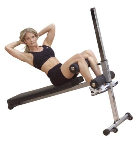 Body Solid Adjustable Ab Board, Grey/Black, GAB60=WAB60 - Athletix.ae