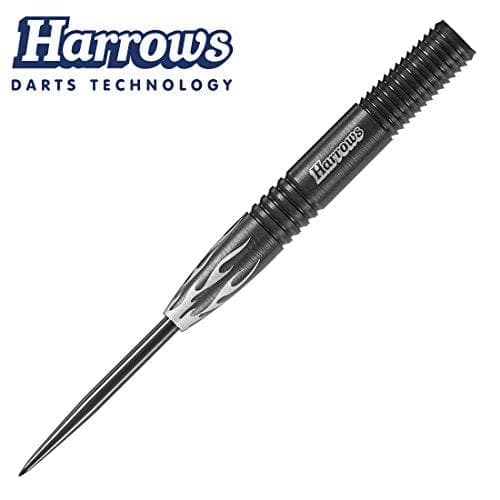 Harrows Unisex Adult FIRE 90% Pure Tungsten Darts - Black, 21 gm - Athletix.ae