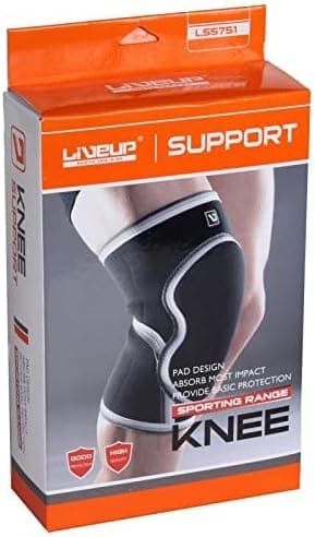 Liveup, Knee Support, Ls5751, Black - Athletix.ae