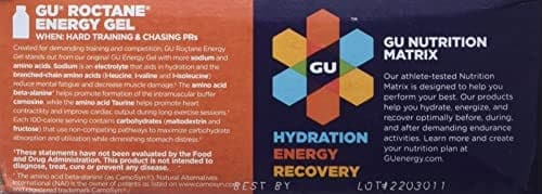 Sport In Life GU Energy Roctane Ultra Endurance Energy Gel, 24-Count (Strawberry Kiwi, 24-COUNT)