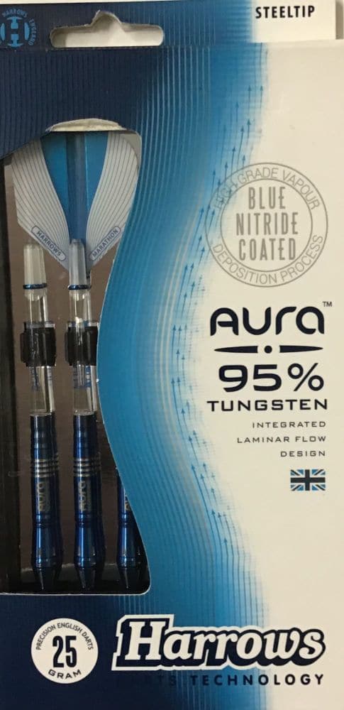 Harrows, Aura Steel Tip Darts A3 25 Grams - Athletix.ae