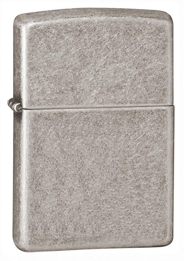 Zippo 28973 Armor Antique Silver Plate Windproof Lighter, Armor Model, Silver - OUTBACK