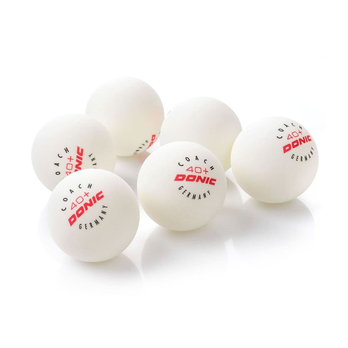 Donic Table Tennis Ball Coach 6Pcs/Pkt, White - Athletix.ae