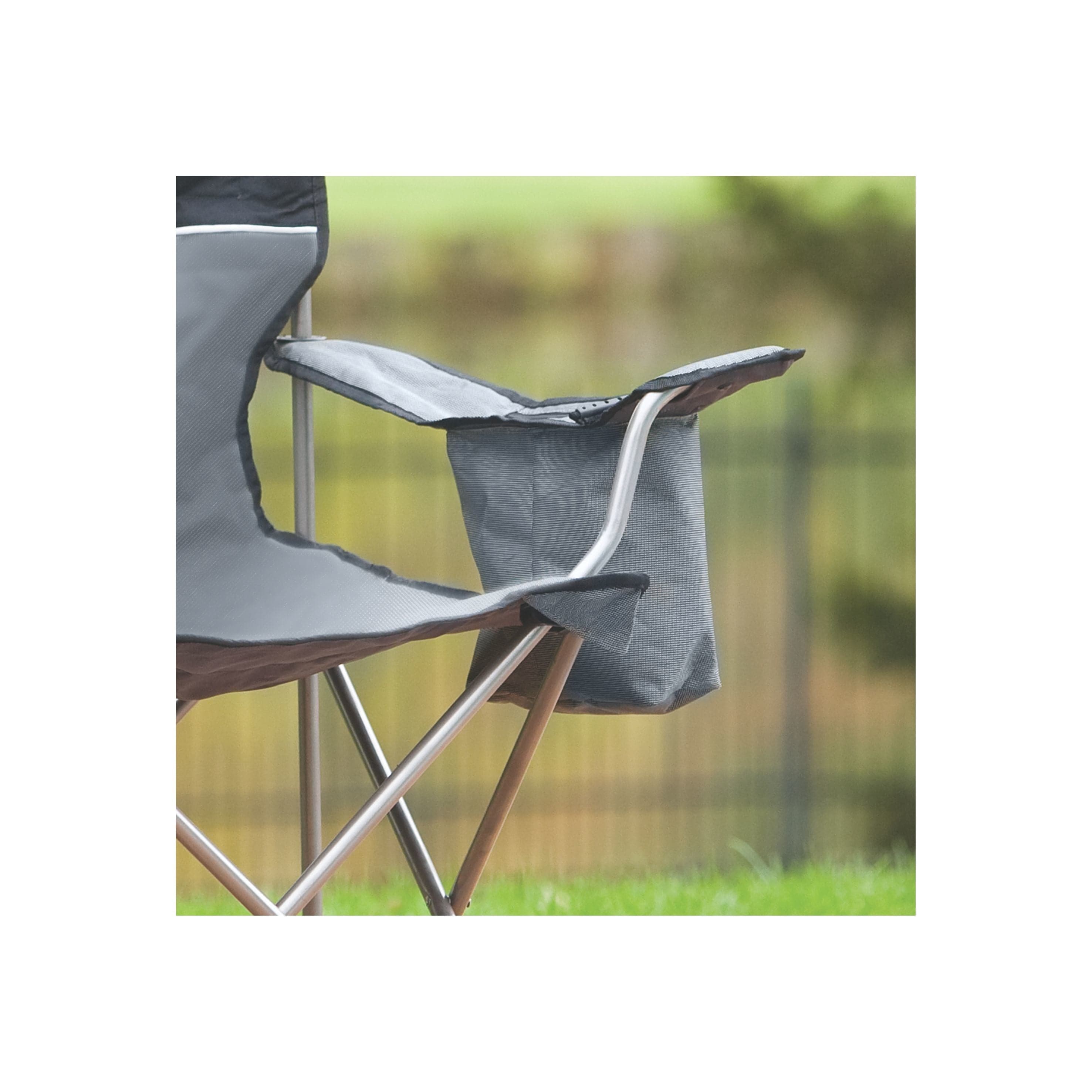 Shop for Coleman Camping Chair with Cooler, Black/Grey on athletix.ae