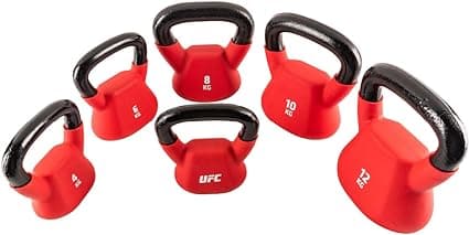 Ta Sport, Solid Coated Kettlebell 12 Kg, Red - Athletix.ae