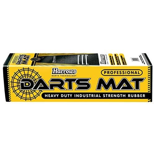 Harrows Unisex Adult Professional Darts Mat - Black, 300 cm - Athletix.ae