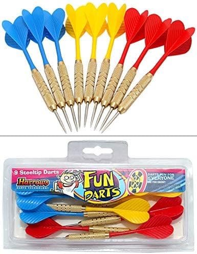 Harrows, Steeltip Fun Darts, B100, Multi-Color - Athletix.ae