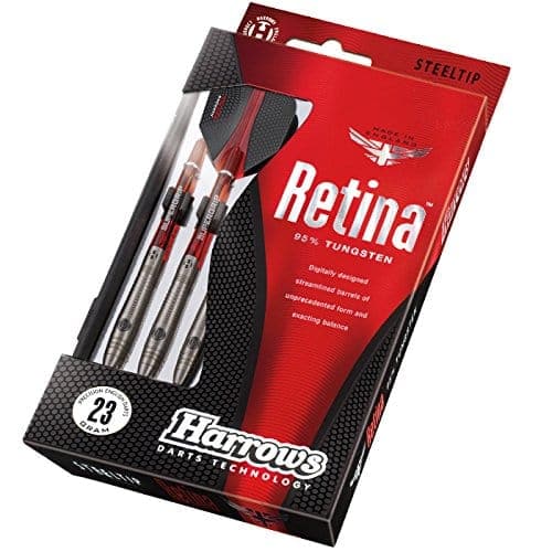 Harrows Unisex Adult Retina 95% Tungsten Darts - Red, Full Size - Athletix.ae