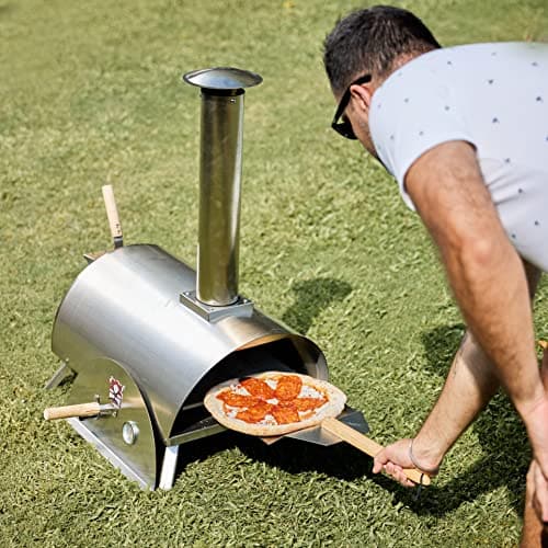 Shop for Bad axe Portable wood fired outdoor pizza oven, L on athletix.ae