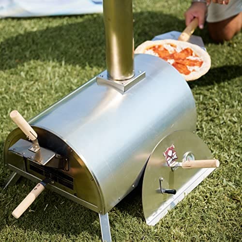 Shop for Bad axe Portable wood fired outdoor pizza oven, L on athletix.ae