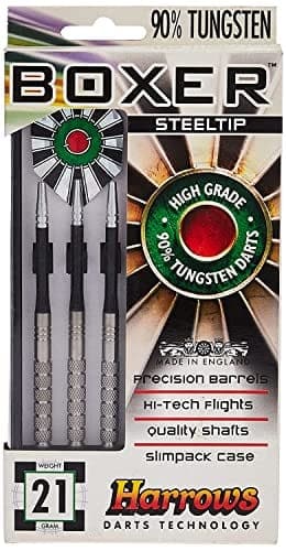 Harrows Bd6112252 Unisex Adult Boxer Tungsten Darts - Silver, 22 Gm - Athletix.ae