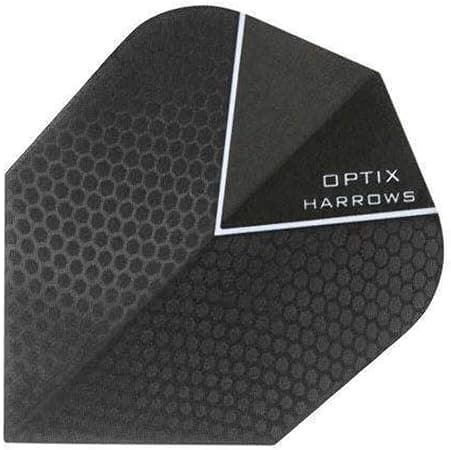 Harrows, Optix Flights, F215, Black - Athletix.ae