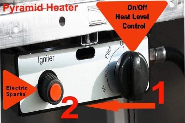PureHeat Pyramid Style Gas Patio Heater In Stainless Steel