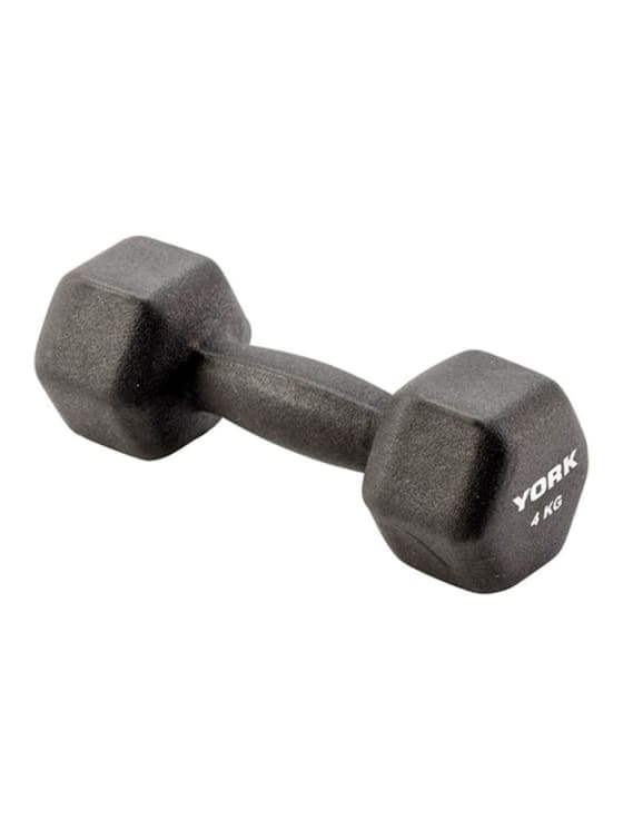 York, Fitness Neo Hex Dumbbell, Black - Athletix.ae