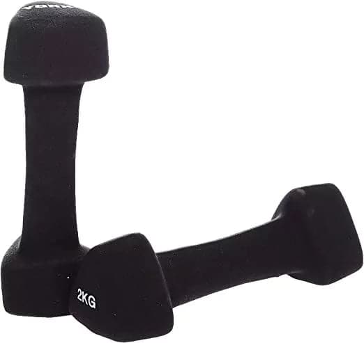 York, Fitness Trangle Neoprene Dumbell, 60486, Black - Athletix.ae