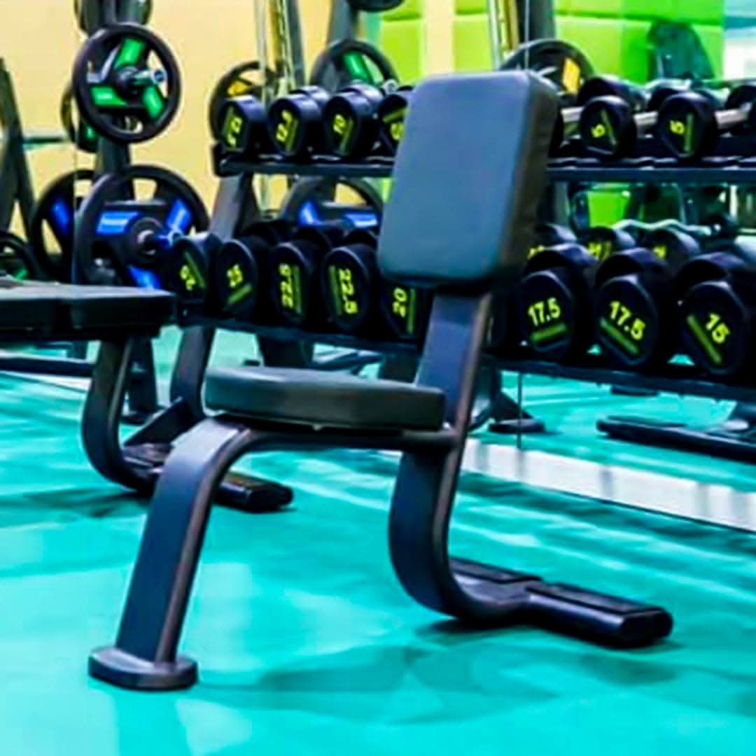 SHUA, Utility Bench SH-G6876, Silver Gray, Black - Athletix.ae