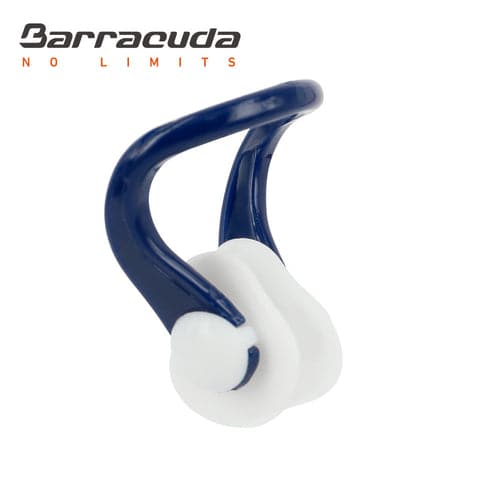 Barracuda, Silicone Pad Nose Clip Small With Storage Case, Navy White - Athletix.ae