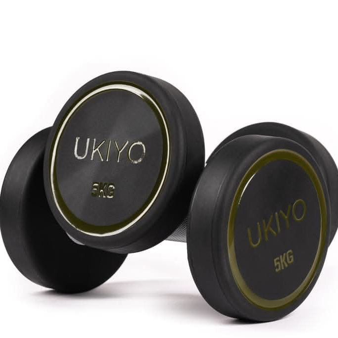 Ukiyo Premium Round Dumbbells, Sold as Pair