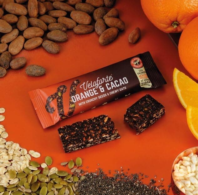 Veloforte Orange & Cacao Wellness bar 35g (Pack of 9) - Athletix.ae