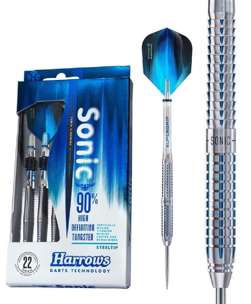 Harrows Steeltip Sonic 90% Tungsten BD809 Darts, 25 Grms - Athletix.ae